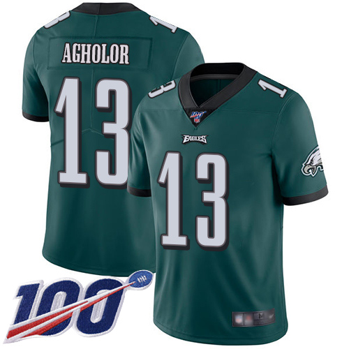 Men Philadelphia Eagles #13 Nelson Agholor Midnight Green Team Color Vapor Untouchable NFL Jersey Limited2->philadelphia eagles->NFL Jersey